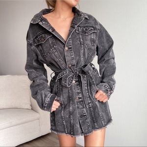 White Fox denim jacket dress